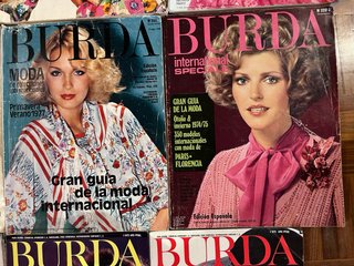 Lote 12 revistas Burda International