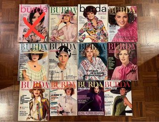 Lote 12 revistas Burda International