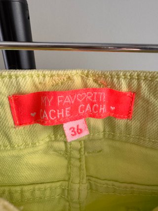 Shorts vaqueros amarillos