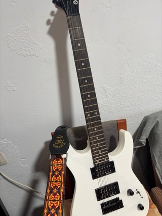 Guitarra Jackson Blanca pack con todo