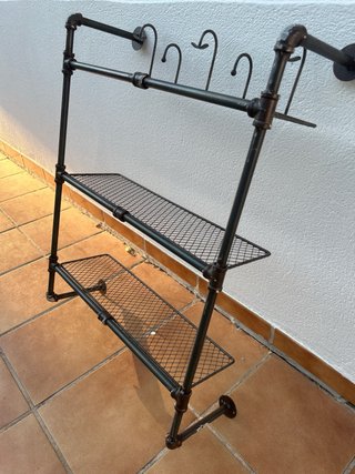 Estantería Industrial Negra Metálica