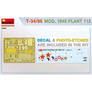 Maqueta tanque T-34/85 Mod. 1945 Plant 112