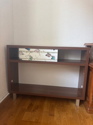 Mueble auxiliar madera y metal