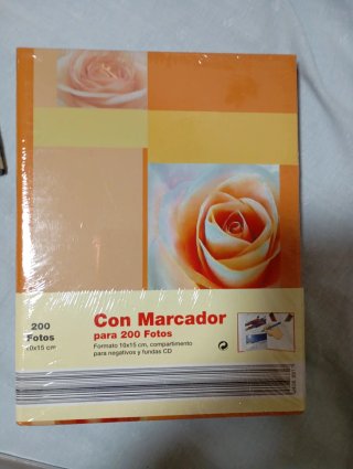 Álbum de fotos para 200 fotos 10x15, tapa rígida