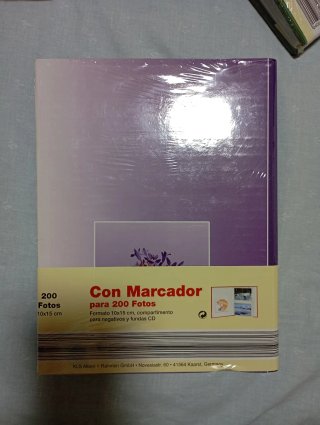 Álbum de fotos para 200 fotos 10x15, tapa rígida