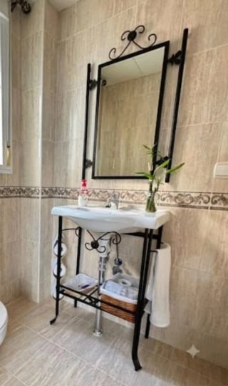 Mueble de baño forja con lavabo