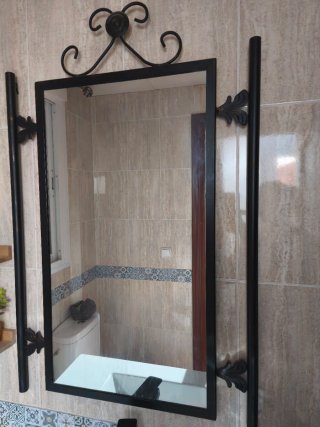 Mueble de baño forja con lavabo