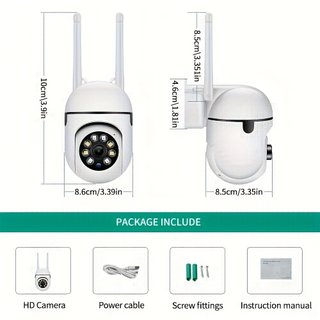 2 piezas Cámara de seguridad WiFi con app 1080P HD