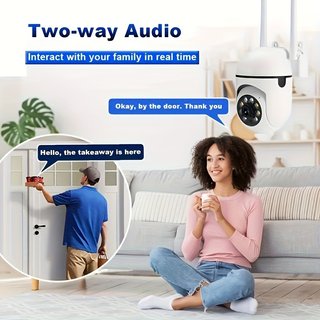 2 piezas Cámara de seguridad WiFi con app 1080P HD