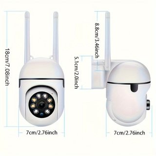 2 piezas Cámara de seguridad WiFi con app 1080P HD