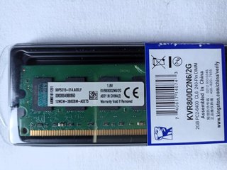 2x Kingston 2GB DDR2 RAM PC2-6400 CL6