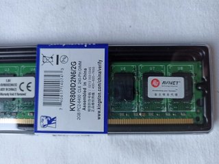 2x Kingston 2GB DDR2 RAM PC2-6400 CL6