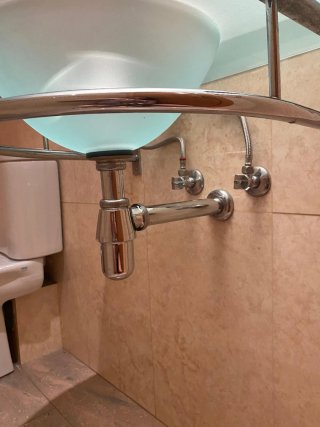 Lavabo cristal  con espejo
