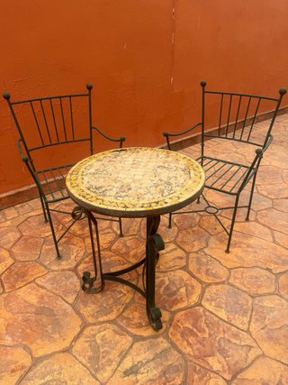 Conjunto de mesa Jardín Hierro Forjado