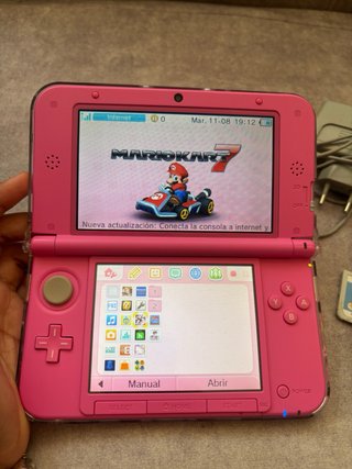 Nintendo 3DS XL Rosa completa