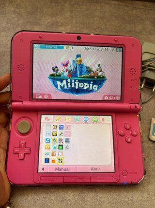 Nintendo 3DS XL Rosa completa