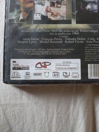 DVD El Silencio de un Hombre (Le Samouraï)