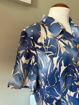 Blusa/camisa estampada floral vintage