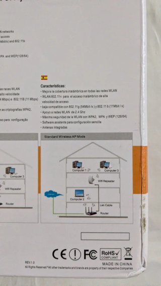 Ripetitore WiFi Wireless-N 300M Amplificatore di Segnale