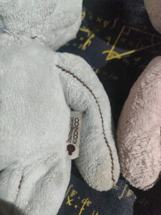 2 Peluches Kiconico Imaginarium Rosa y Azul