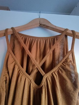 Vestido Zara color camel Talla S