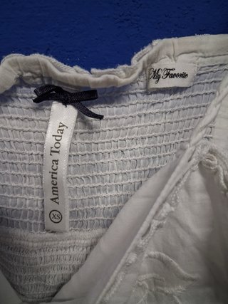 Top Blanco Estilo Ibicenco Talla M