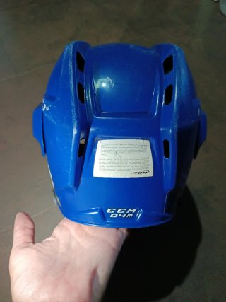 Casco de hockey CCM azul
