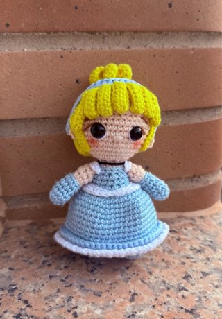 Muñeca Crochet Princesa Cenicienta