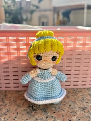 Muñeca Crochet Princesa Cenicienta