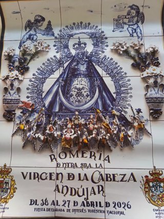 Póster Cerámica Virgen de la Cabeza Andújar
