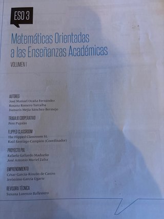 Matemáticas Académicas ESO 3