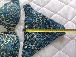 Bikini Calzedonia estampado azul push Up