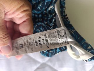 Bikini Calzedonia estampado azul push Up