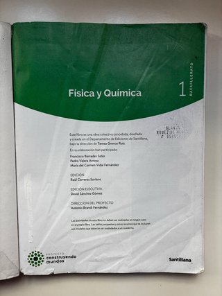 Física y química 1 Bachillerato