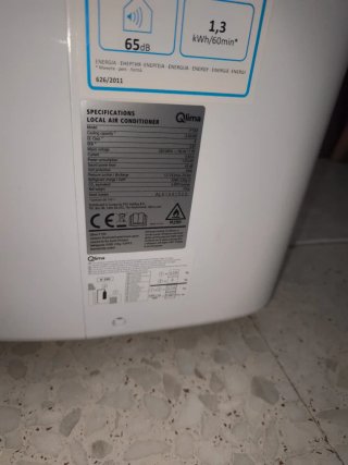 Aire Acondicionado Portátil Qlima Blanco