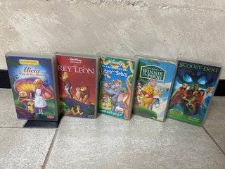 Lote 5 VHS Disney Cuentos Infantiles