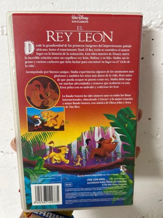 Lote 5 VHS Disney Cuentos Infantiles