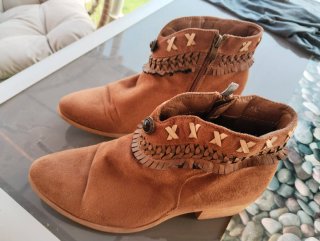 Botines Marrones Mujer