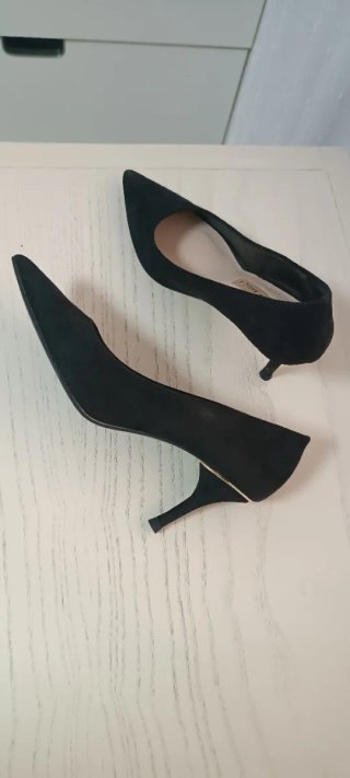 Zapatos de salón negros ante