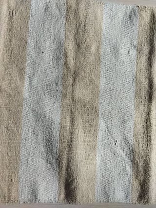 Alfombra Rayas Beige y Blanco 60x90 cm