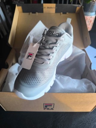 Zapatillas Fila Flash Attack Mujer Gris Blanco