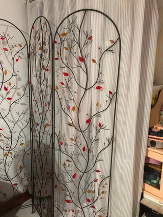 Biombo decorativo ramas y hojas