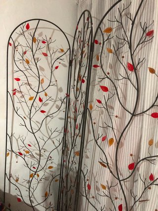 Biombo decorativo ramas y hojas
