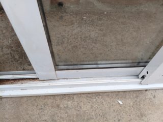 Ventana corredera aluminio blanca