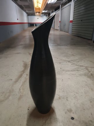 Jarrón Alto Negro Mate 90cm