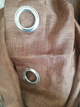 Pareja Cortinas Chocolate Tramas+ L 258 cm