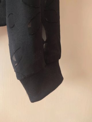 Bomber fina mujer con transparencias