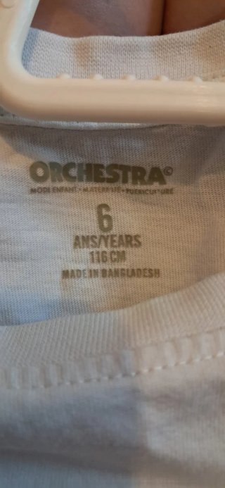 Camiseta manga larga niño T.6 años