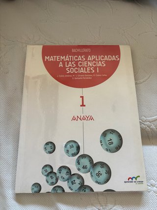 Matemáticas aplicadas a las Ciencias Sociales I...