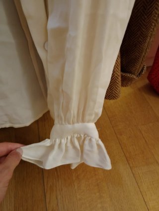 Blusa de seda Episode vainilla talla M